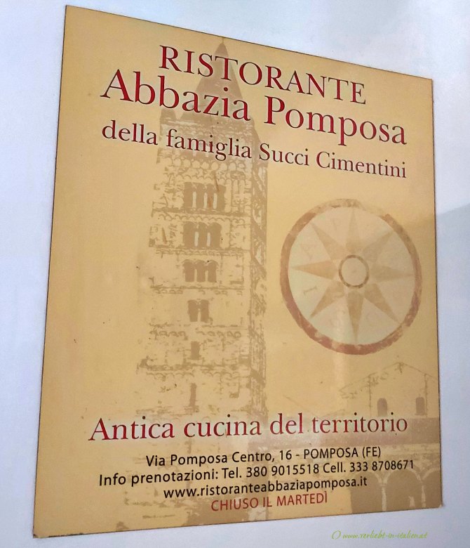 Codigoro – Ristorante Abbazia Pomposa