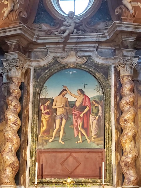 Perugino Taufe Christi