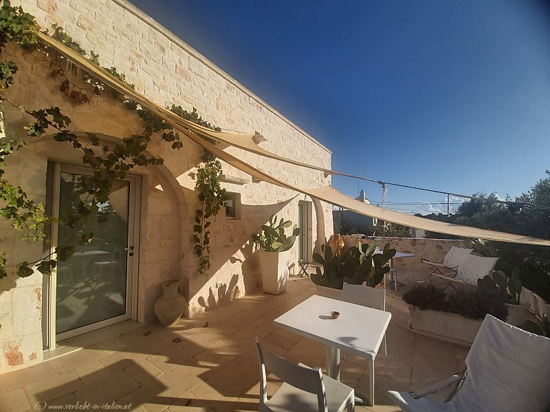 Masseria Piccola Terrasse Zimmer 1